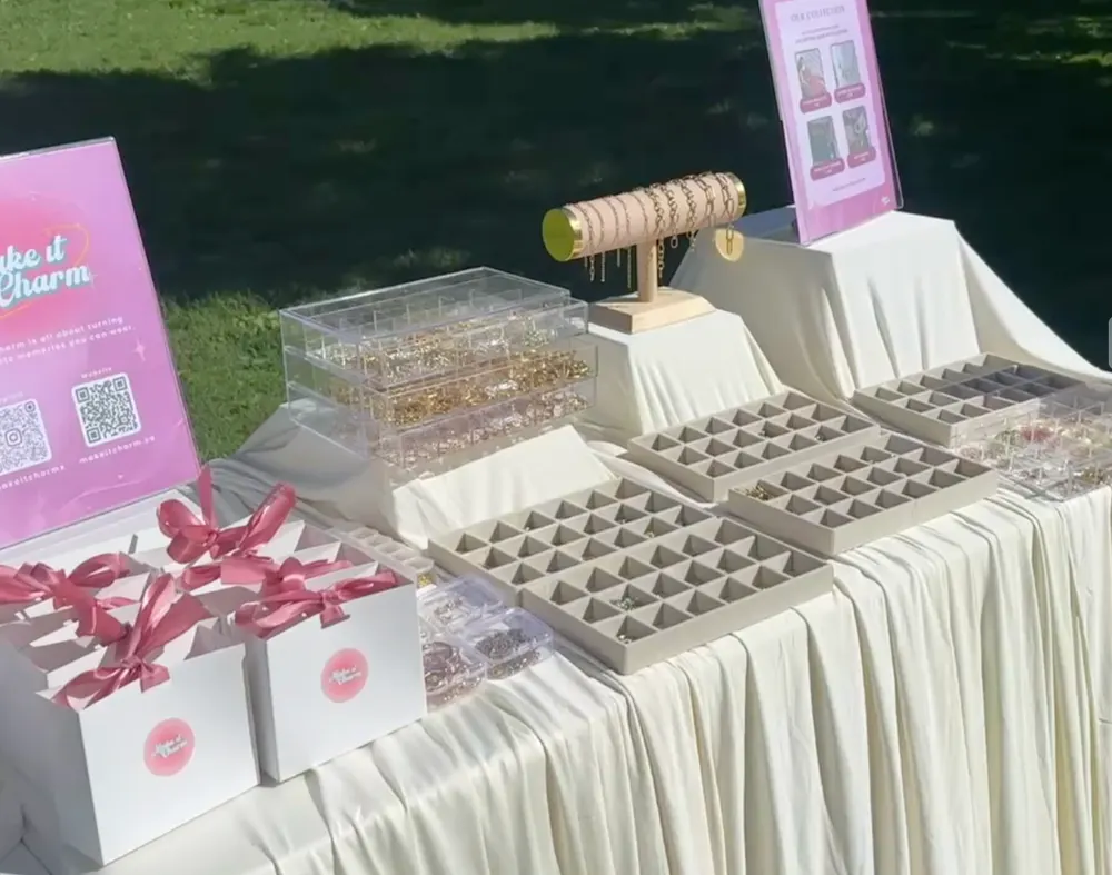 Charm bar event setup